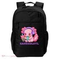 Axolotl Gaming Gamer Video Games Boba Tea Bubble Anime Backpack thumb 0