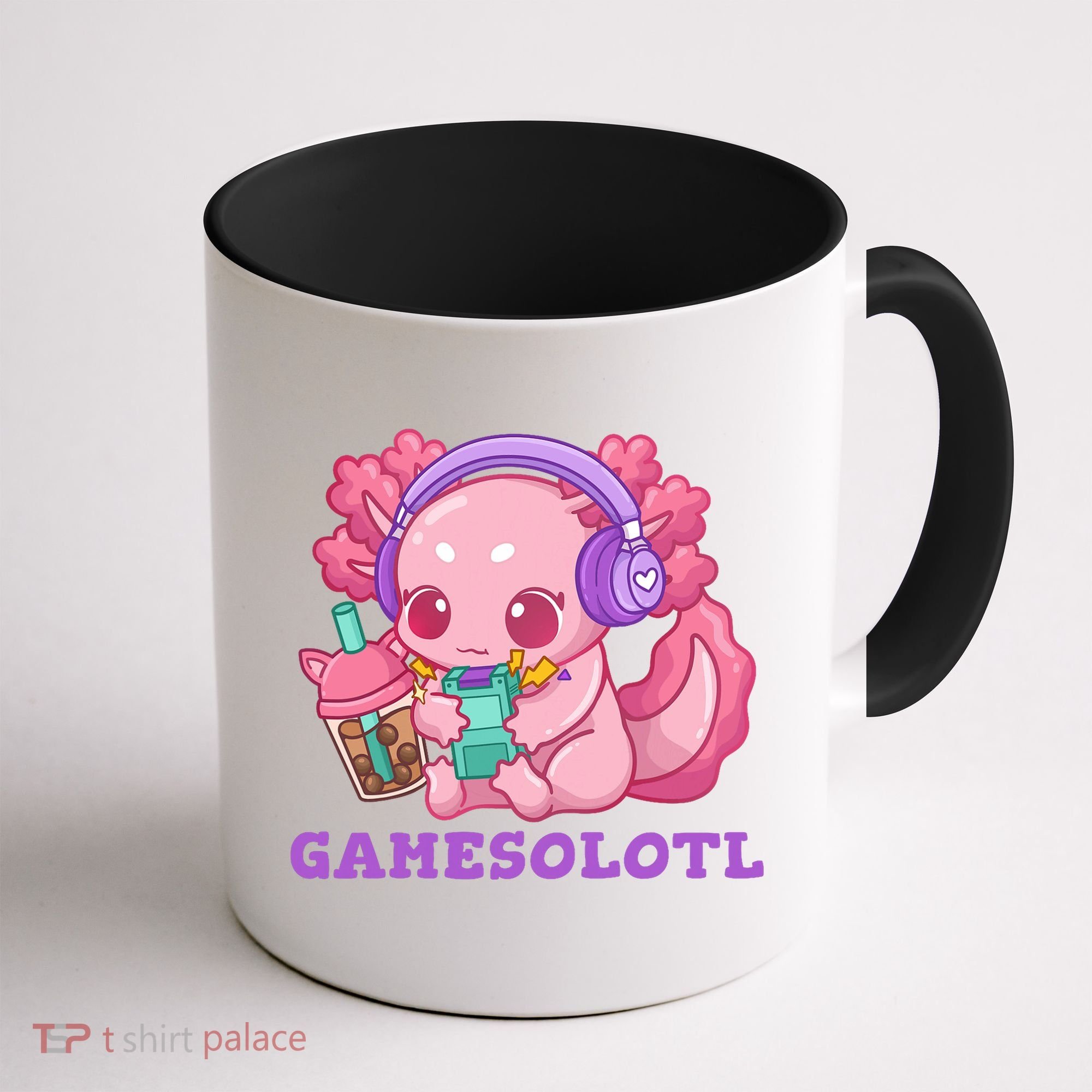 Axolotl Gaming Gamer Video Games Boba Tea Bubble Anime Coffee Mug