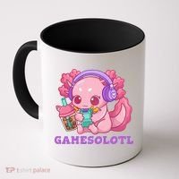 Axolotl Gaming Gamer Video Games Boba Tea Bubble Anime Coffee Mug thumb 0