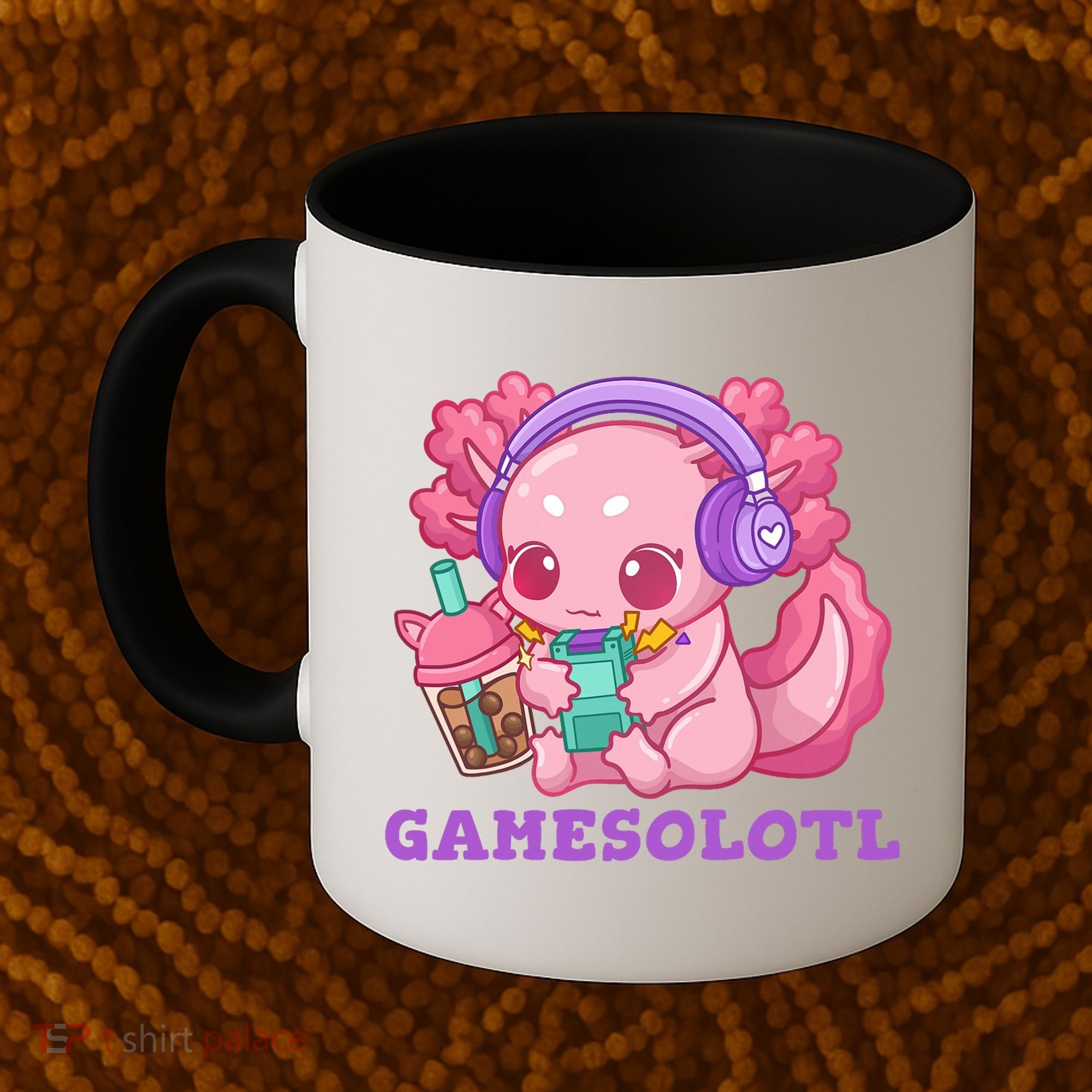 Axolotl Gaming Gamer Video Games Boba Tea Bubble Anime Coffee Mug