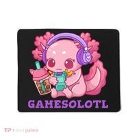 Axolotl Gaming Gamer Video Games Boba Tea Bubble Anime Mousepad thumb 0