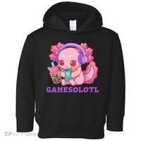 Axolotl Gaming Gamer Video Games Boba Tea Bubble Anime Toddler Hoodie thumb 0