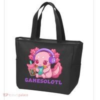 Axolotl Gaming Gamer Video Games Boba Tea Bubble Anime Tote Bag thumb 3