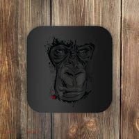 Angry Gorilla Graphic Ape Cigar Smoking Monkey Coaster thumb 0