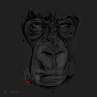 Angry Gorilla Graphic Ape Cigar Smoking Monkey Tumbler thumb 3