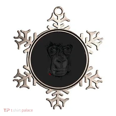 Angry Gorilla Graphic Ape Cigar Smoking Monkey Ornament