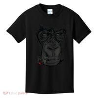 Angry Gorilla Graphic Ape Cigar Smoking Monkey Kids T-Shirt thumb 0
