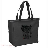 Angry Gorilla Graphic Ape Cigar Smoking Monkey Tote Bag thumb 2
