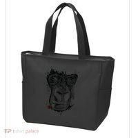 Angry Gorilla Graphic Ape Cigar Smoking Monkey Tote Bag thumb 3