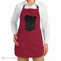 Angry Gorilla Graphic Ape Cigar Smoking Monkey Apron thumb 2