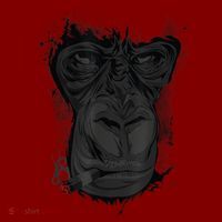 Angry Gorilla Graphic Ape Cigar Smoking Monkey Sweatshirt thumb 2