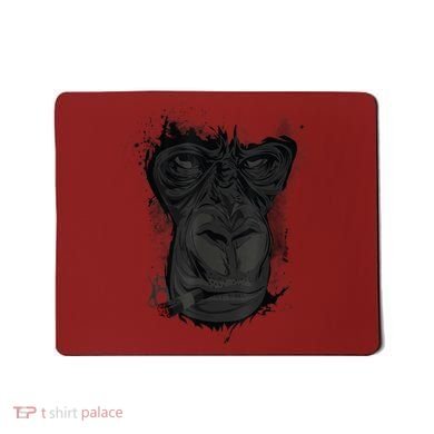Angry Gorilla Graphic Ape Cigar Smoking Monkey Mousepad
