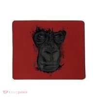 Angry Gorilla Graphic Ape Cigar Smoking Monkey Mousepad thumb 0