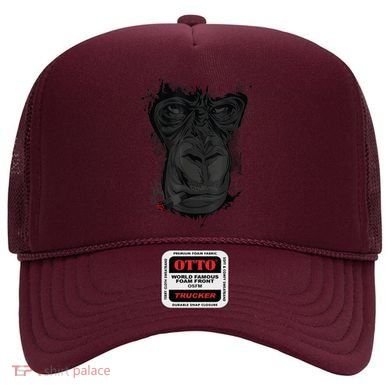Angry Gorilla Graphic Ape Cigar Smoking Monkey Hat