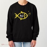 Au Goldfish Gold Metal Chemistry Pun Women's Sweatshirt thumb 0