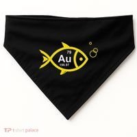 Au Goldfish Gold Metal Chemistry Pun USA-Made Doggie Bandana thumb 0