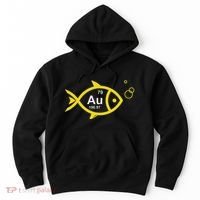 Au Goldfish Gold Metal Chemistry Pun Hoodie thumb 0