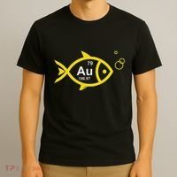 Au Goldfish Gold Metal Chemistry Pun T-Shirt thumb 3