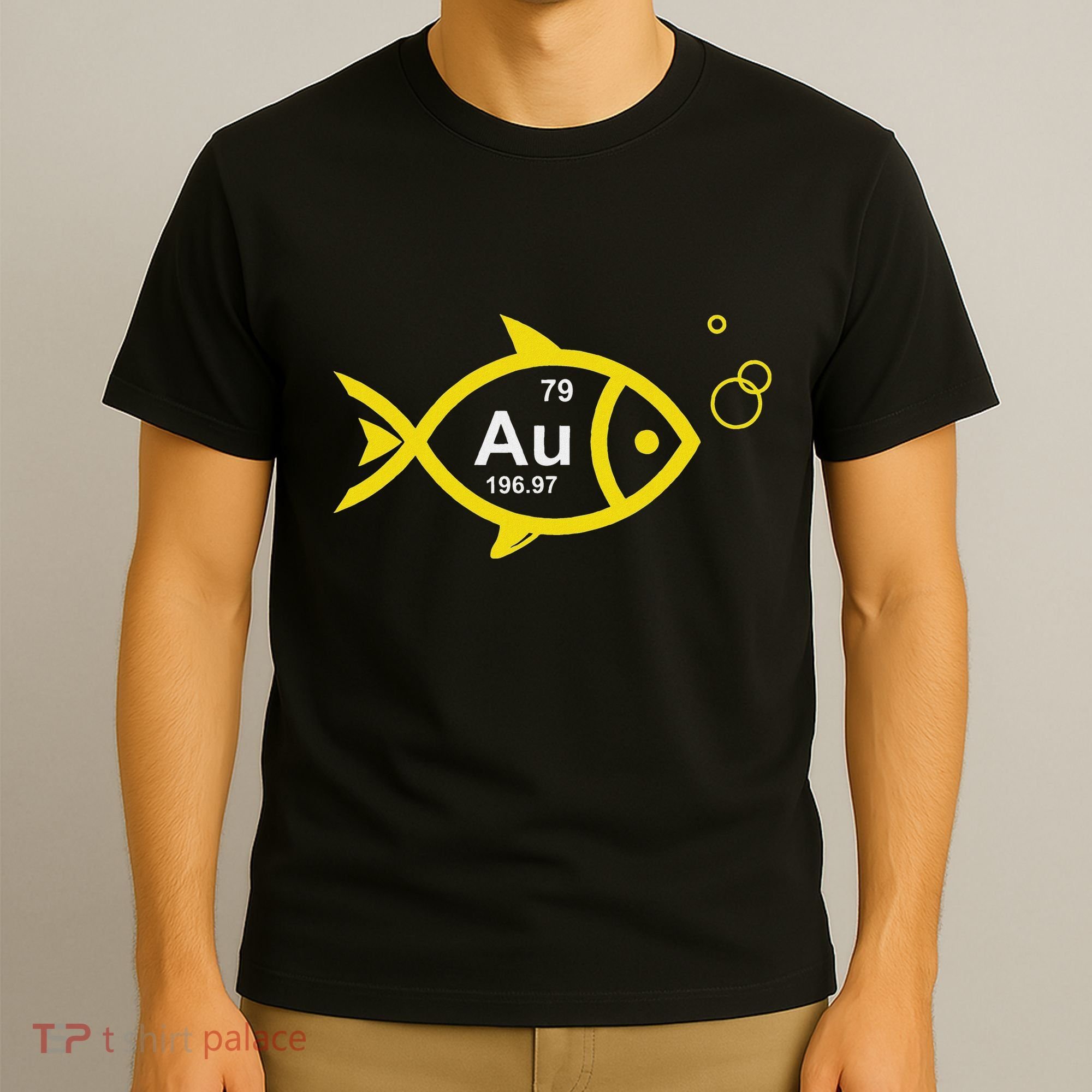 Au Goldfish Gold Metal Chemistry Pun T-Shirt