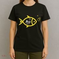 Au Goldfish Gold Metal Chemistry Pun T-Shirt thumb 4