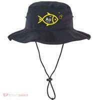 Au Goldfish Gold Metal Chemistry Pun Bucket Hat thumb 0