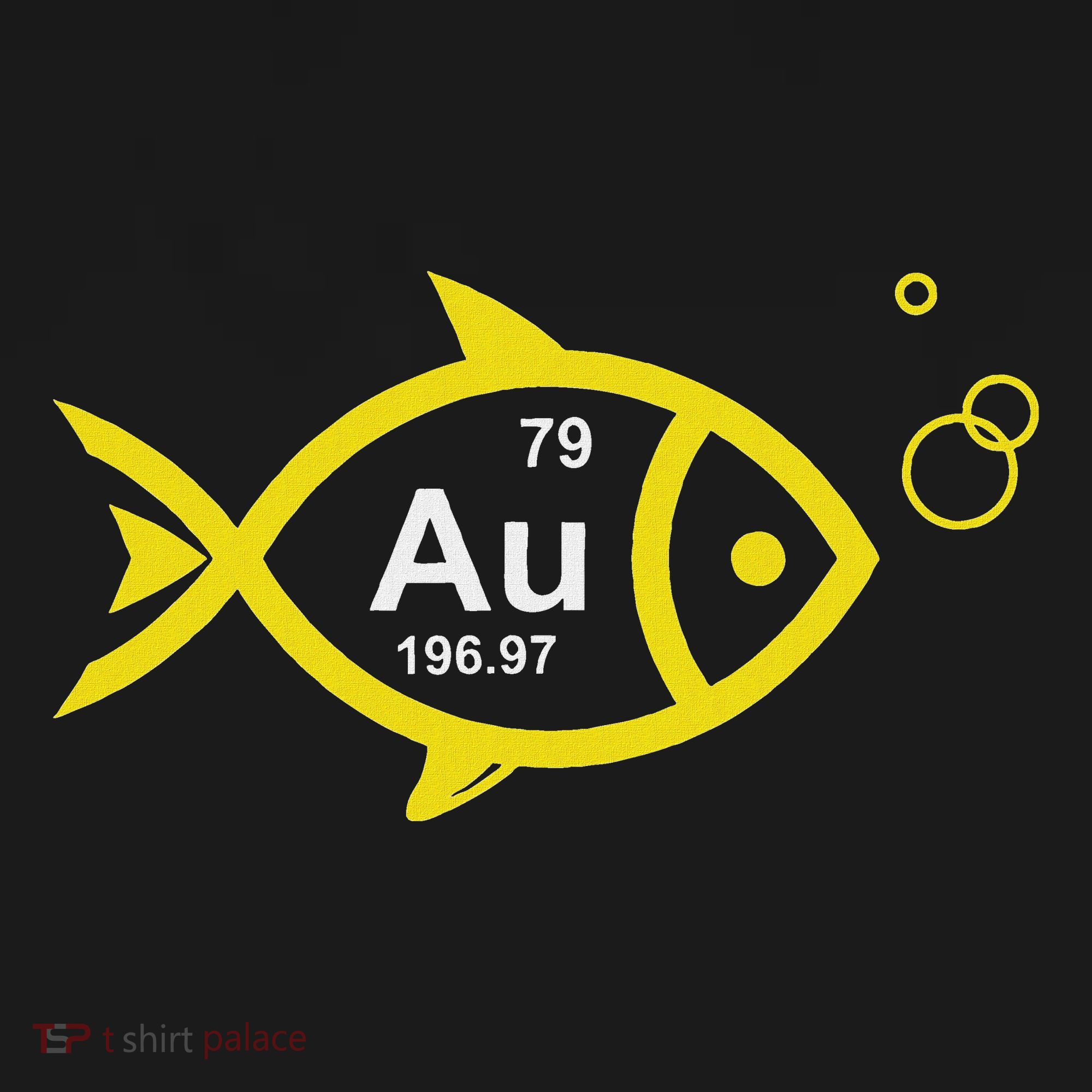 Au Goldfish Gold Metal Chemistry Pun Women's Tank Top