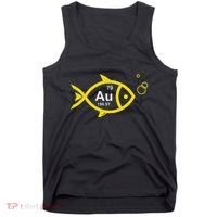 Au Goldfish Gold Metal Chemistry Pun Tank Top thumb 0