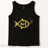 Au Goldfish Gold Metal Chemistry Pun Tank Top thumb 2
