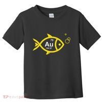 Au Goldfish Gold Metal Chemistry Pun Toddler T-Shirt thumb 0
