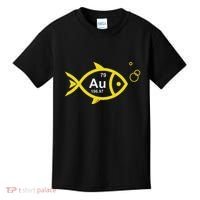 Au Goldfish Gold Metal Chemistry Pun Kids T-Shirt thumb 0