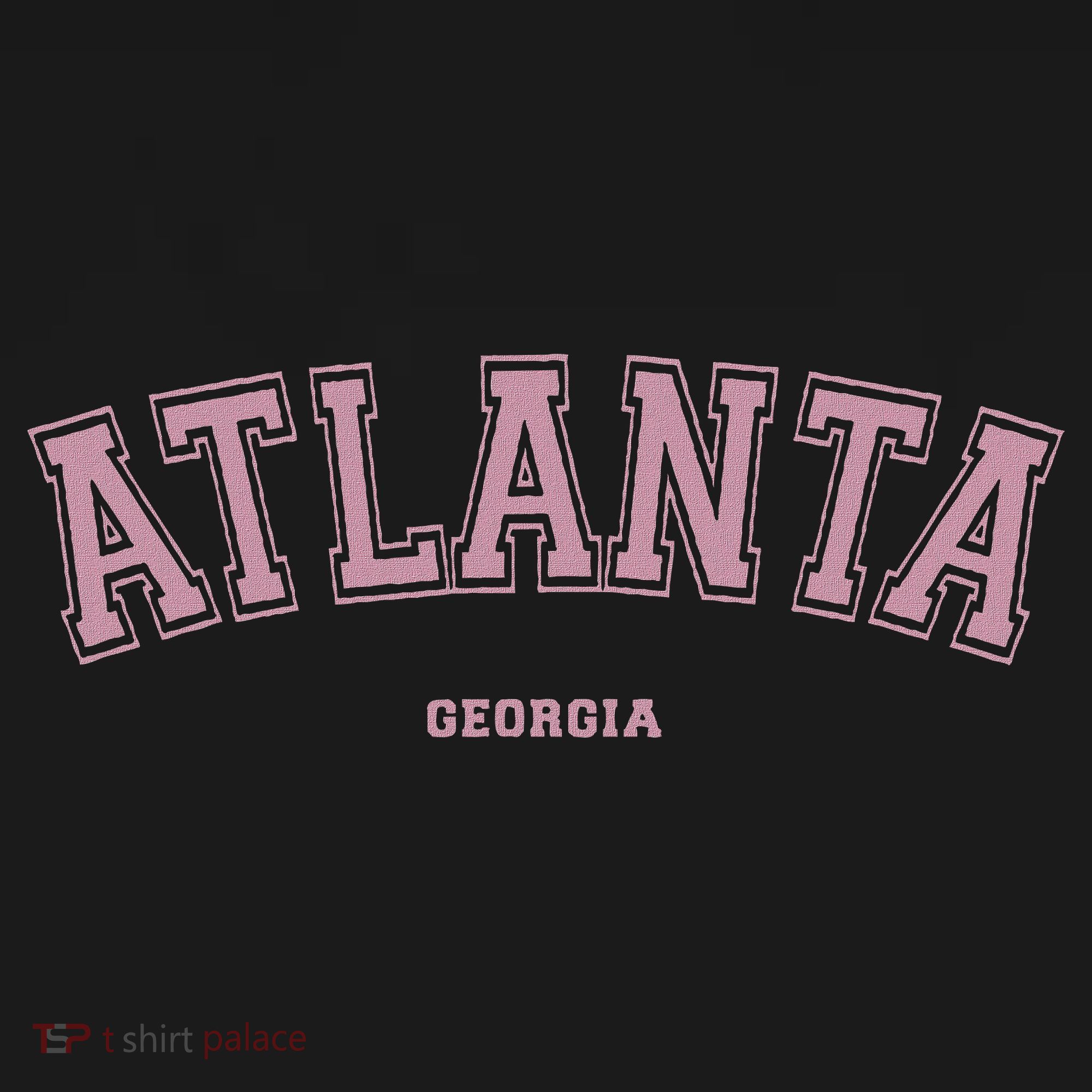 Atlanta Georgia Ga Varsity Style On Atlanta Women's Hoodie