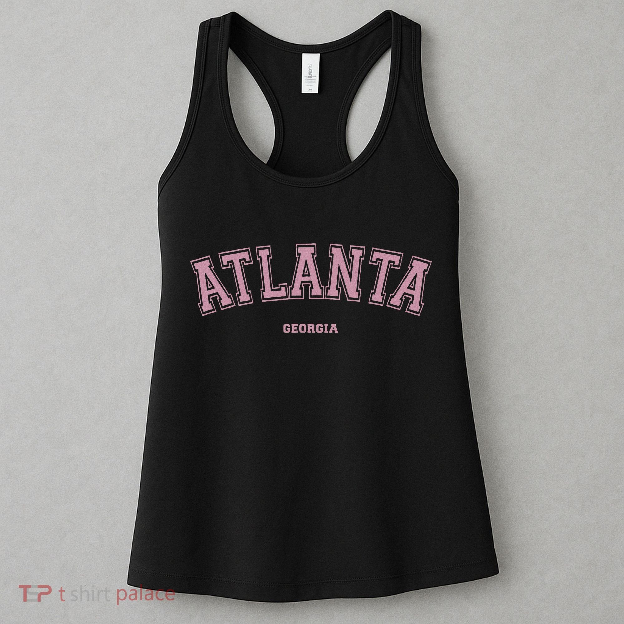 Atlanta Georgia Ga Varsity Style On Atlanta Women's Tank Top