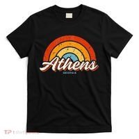 Athens Georgia GA Vintage Rainbow Retro 70s T-Shirt thumb 0