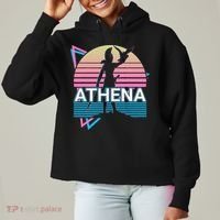 Athena Greek Goddess Of Wisdom And War Ladies Heavyweight Boxy Pullover Hoodie thumb 0