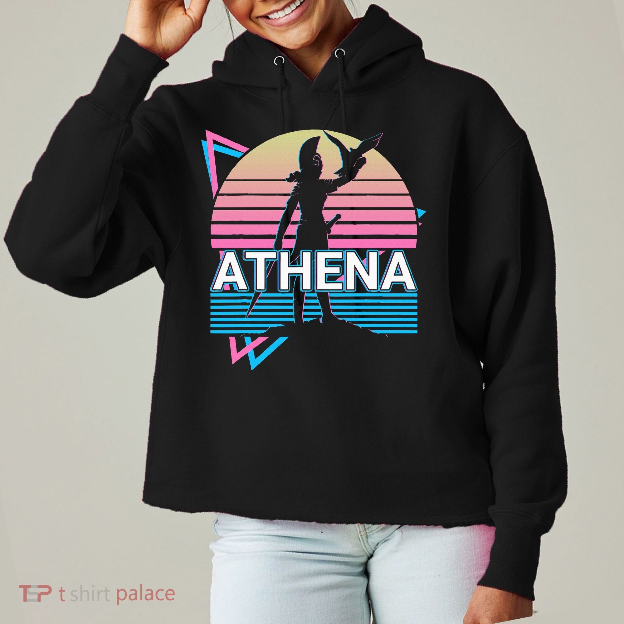Athena Greek Goddess Of Wisdom And War Ladies Heavyweight Boxy Pullover Hoodie