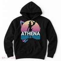 Athena Greek Goddess Of Wisdom And War Hoodie thumb 0