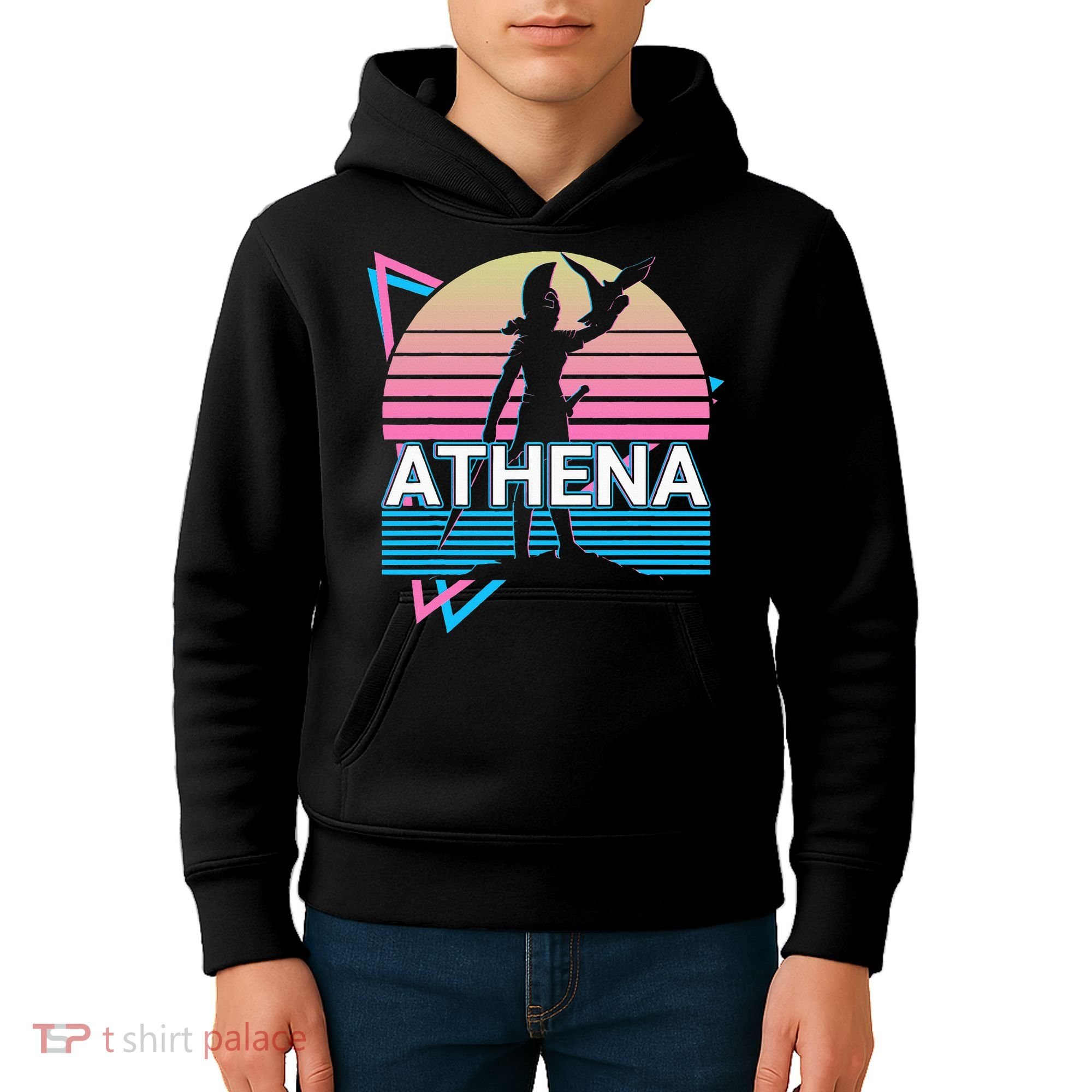 Athena Greek Goddess Of Wisdom And War Kids Hoodie