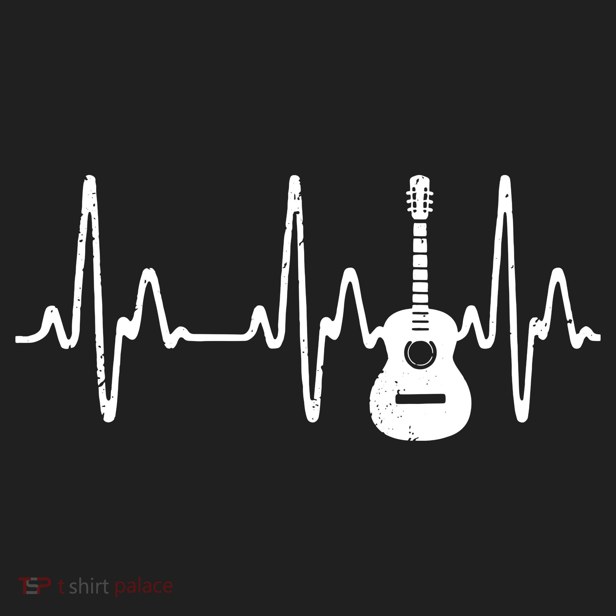 Acoustic Guitar Heartbeat Shirts Guitar Musician Women's Sweatshirt