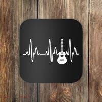 Acoustic Guitar Heartbeat Shirts Guitar Musician Coaster thumb 0