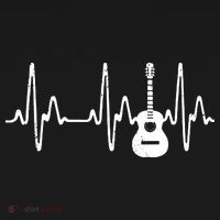 Acoustic Guitar Heartbeat Shirts Guitar Musician Coaster thumb 2