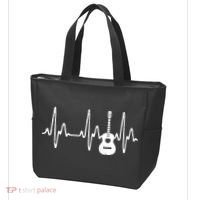 Acoustic Guitar Heartbeat Shirts Guitar Musician Tote Bag thumb 3