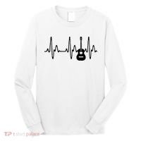 Acoustic Guitar Heartbeat Shirts Guitar Musician Long Sleeve Shirt thumb 0