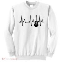 Acoustic Guitar Heartbeat Shirts Guitar Musician Sweatshirt thumb 0