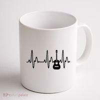 Acoustic Guitar Heartbeat Shirts Guitar Musician Coffee Mug thumb 1
