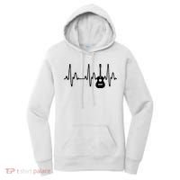 Acoustic Guitar Heartbeat Shirts Guitar Musician Women's Hoodie thumb 0
