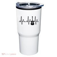 Acoustic Guitar Heartbeat Shirts Guitar Musician Tumbler thumb 0