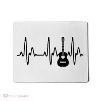 Acoustic Guitar Heartbeat Shirts Guitar Musician Mousepad thumb 0