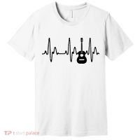 Acoustic Guitar Heartbeat Shirts Guitar Musician Premium T-Shirt thumb 0