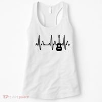Acoustic Guitar Heartbeat Shirts Guitar Musician Women's Tank Top thumb 0