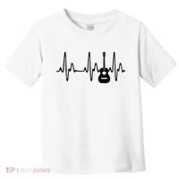 Acoustic Guitar Heartbeat Shirts Guitar Musician Toddler T-Shirt thumb 0